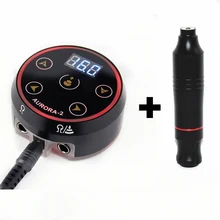 Профессиональный комплект татуировки Hybird ротационная машинка для татуировки ручка и Аврора II lcd силовые комплекты для татуировки поставка для татуировщика