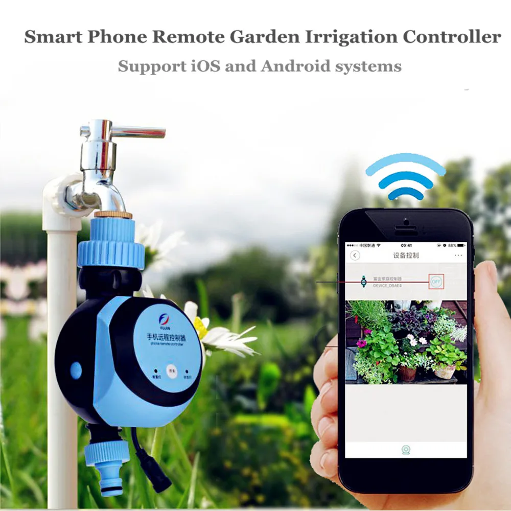 

Phone Remote Water Timer Smart Electronic Garden Irrigation Controller Watering System Solenoid Suitable for IOS/Android ON SALE