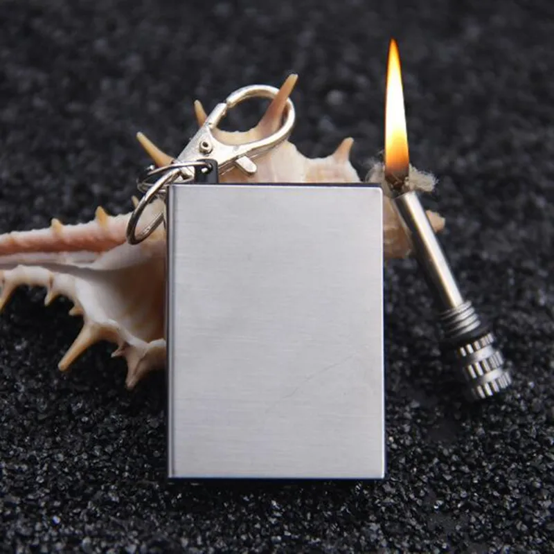 NZBZ. Hot Portable Bottle Shaped Tool Flint Fire Starter Matches Lighter Kit Cigarette Smoking for Outdoor NO OIL Gift | Дом и сад