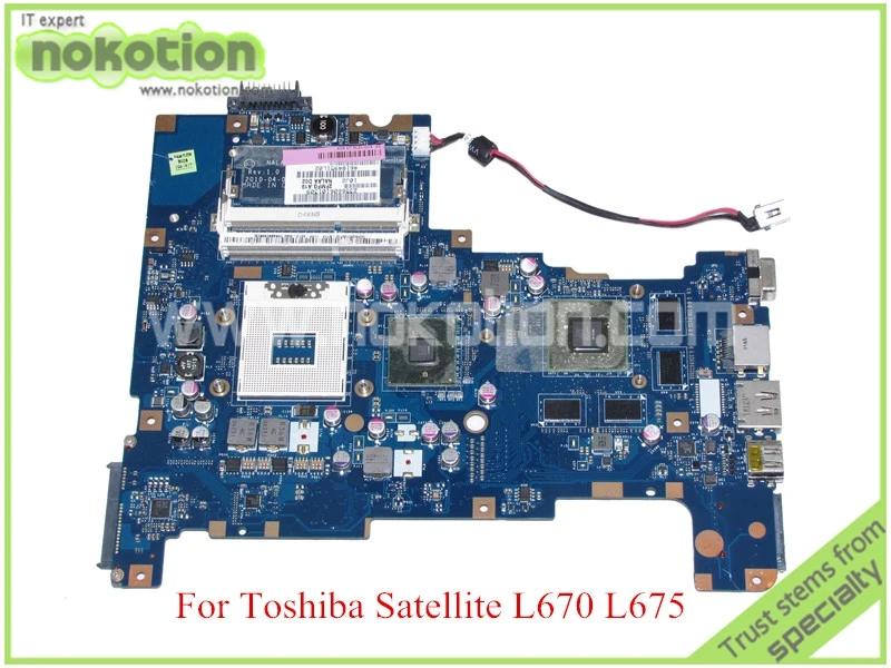 

NOKOTION NALAA LA-6042P Rev 1.0 MB K000103790 For toshiba satellite L670 L675 laptop motherboard HM55 ATI HD5650M graphics