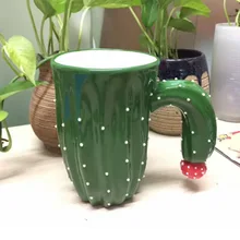3D креативная керамическая кружка кофейной чашки кактус завод