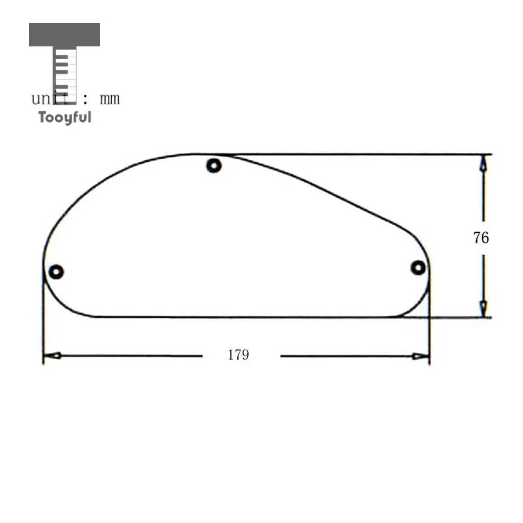 Tooyful Sand Grinding Guitar Pickguard Cavity Cover Back Plate for Guitar Bass Accessory Black