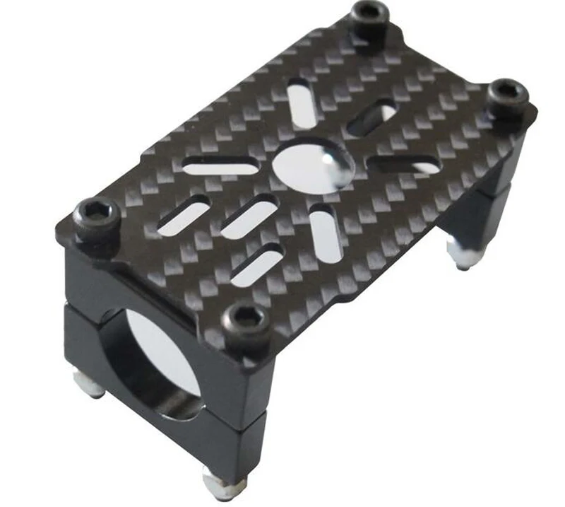 1PCS 3K Carbon Fiber 2212 5208 Motor Mount Holder Pipe Clamp With 16mm