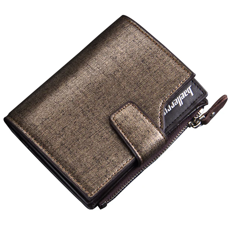 

Baellerry 2019 New Men Wallet with Coin Bag Zipper Small Money Purses Mini Wallet Design Dollar Slim Purse Money Clip Wallet