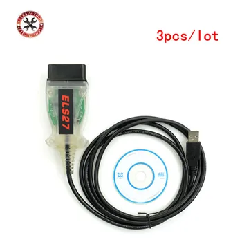 

3pcs/lot OBD2 Code Reader ELS27 FORScan Works For Ford/Lincoln/Mercury Green PCB FTDI Chip+PIC24HJ128GP