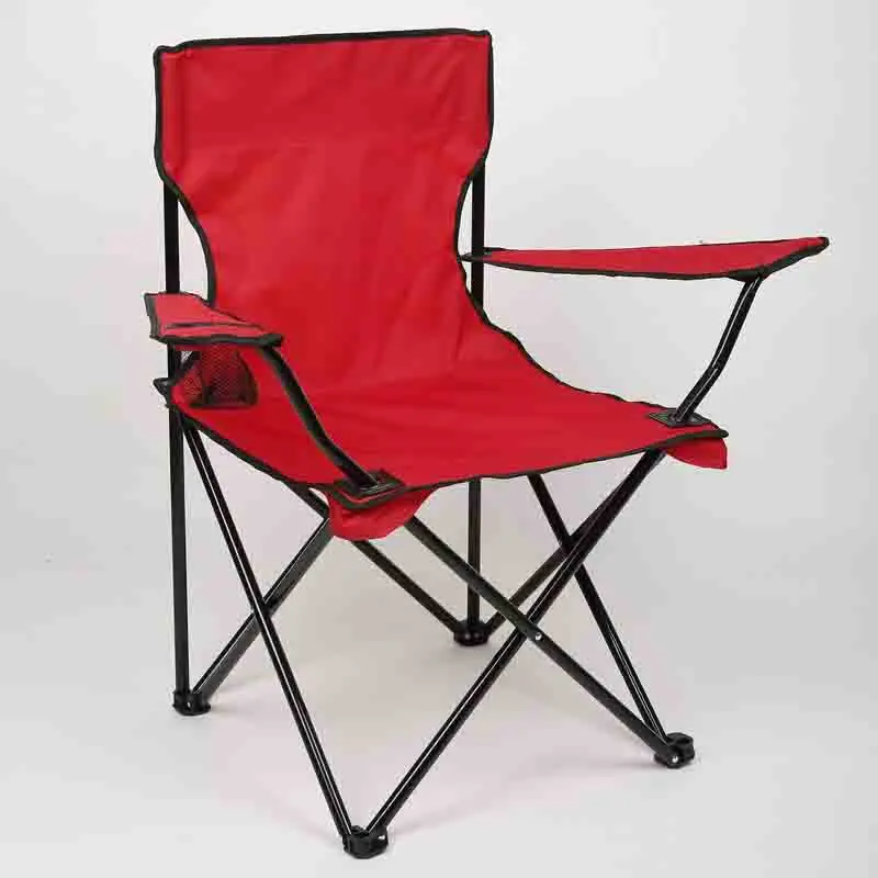 

Solid Color Fishing Folding Chair Portable Outdoor Furniture High Load Bearing Beach Travel Barbecue Camping Chair with Armrests