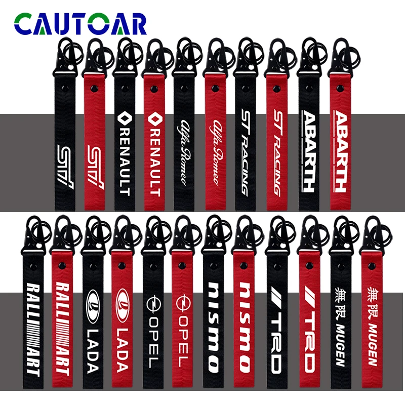 

Nylon Car key rope car key ring Keychain For Subaru Renault Opel Honda Toyota Alfa Romeo ABARTH Nissan LADA Ford Mitsubishi