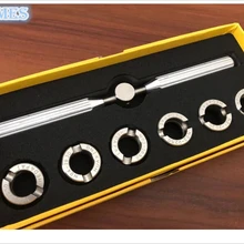 5537 рифленый чехол для часов из нержавеющей стали, гаечный ключ и патрон для ремонта часов