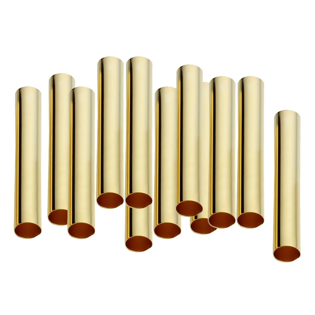 100 Pieces Smooth Straight Noodle Tube Beads Spacer Beads for DIY Jewelry, DIA: 4mm, Lenght: 30mm (Gold/Platinum)