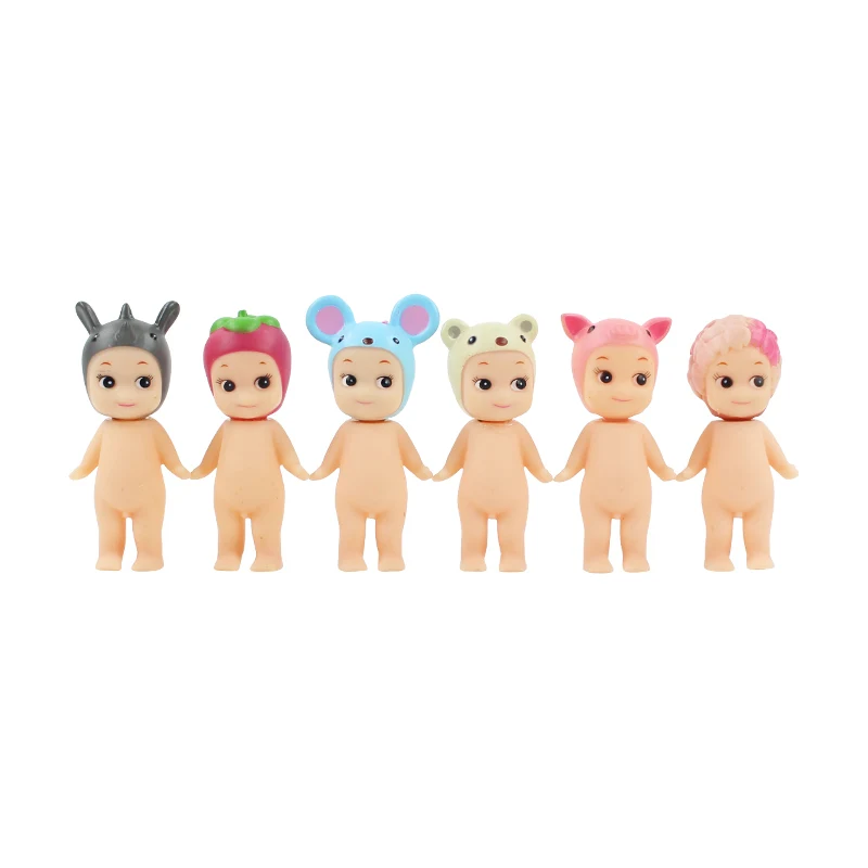 6 шт./лот фигурка Ангела Сонни игрушка Ангел Kewpie кукла животное мышь свинка Сакура