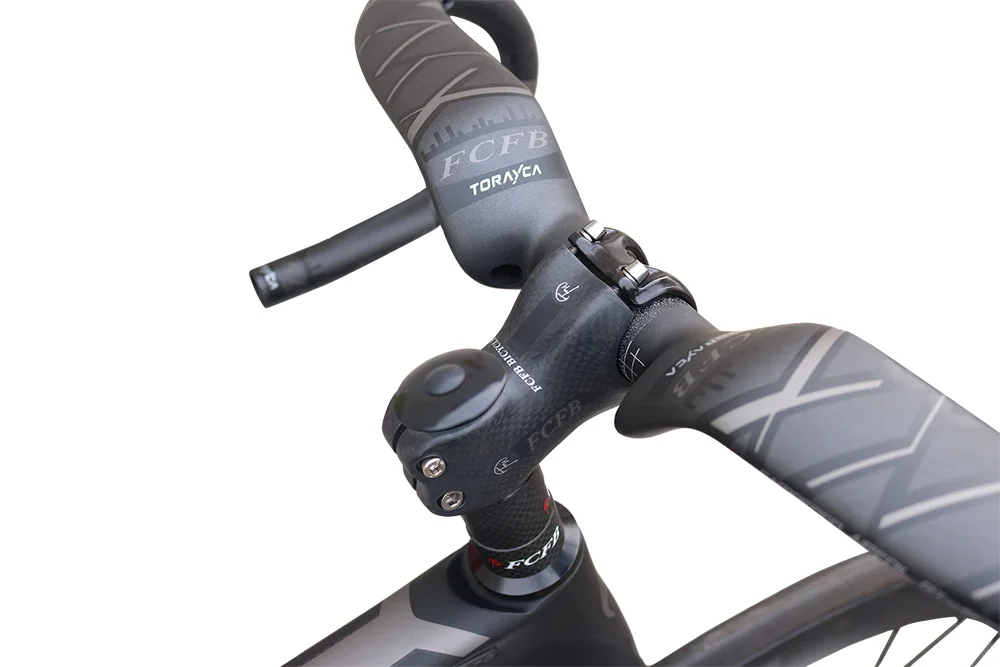Best FCFB carbon road bike Pro01 47/49/51cm new carbon road frame 3K matt BB92 bicicleta road bike frame with handlebar stem 5