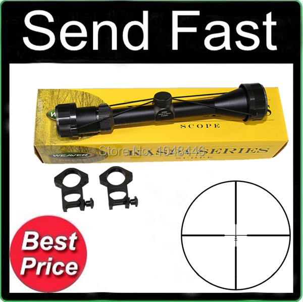 

WEAVER KASPA 3-9X40 Tactical Green Coated Lens Airsoft Hunting Rifle Scope w/ 11/20 mm Mount