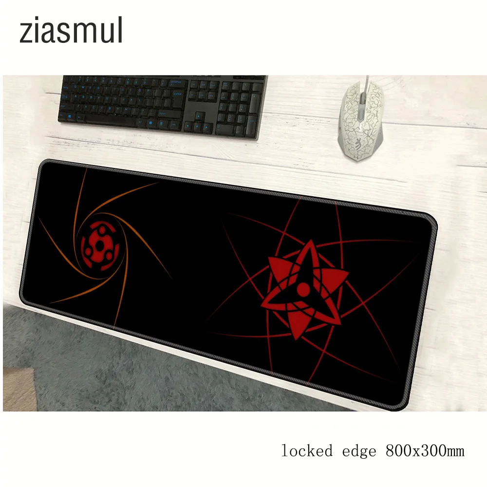 Наруто padmouse 800x300x2 мм коврик для мыши notbook компьютерный Sharingan игровой геймер