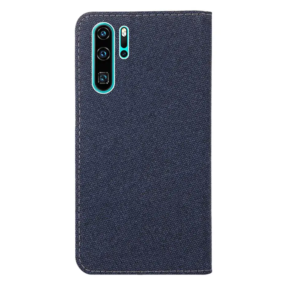 Чехол-книжка из искусственной кожи деним для huawei P20 P30 Lite Pro mate 10 lite P Smart Nova 4 4E Honor 8X 8C 10 Lite