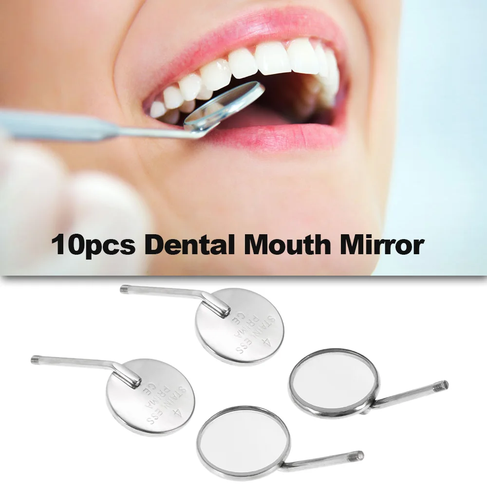10 шт. стоматологическое зеркало 4# отражатель Odontoscope стоматологическое оборудование из нержавеющей стали стоматологическое зеркало