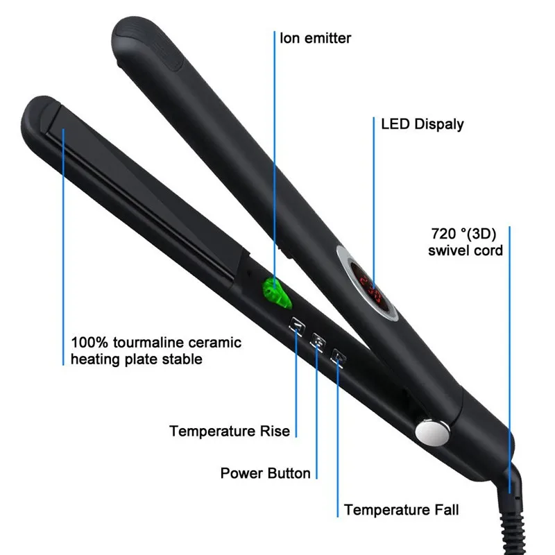 Профессиональный Выпрямитель для волос, плоский утюг, инфракрасный 2 в 1, щипцы для завивки волос, ионные щипцы для завивки волос, палочка для салона, инструменты для укладки волос