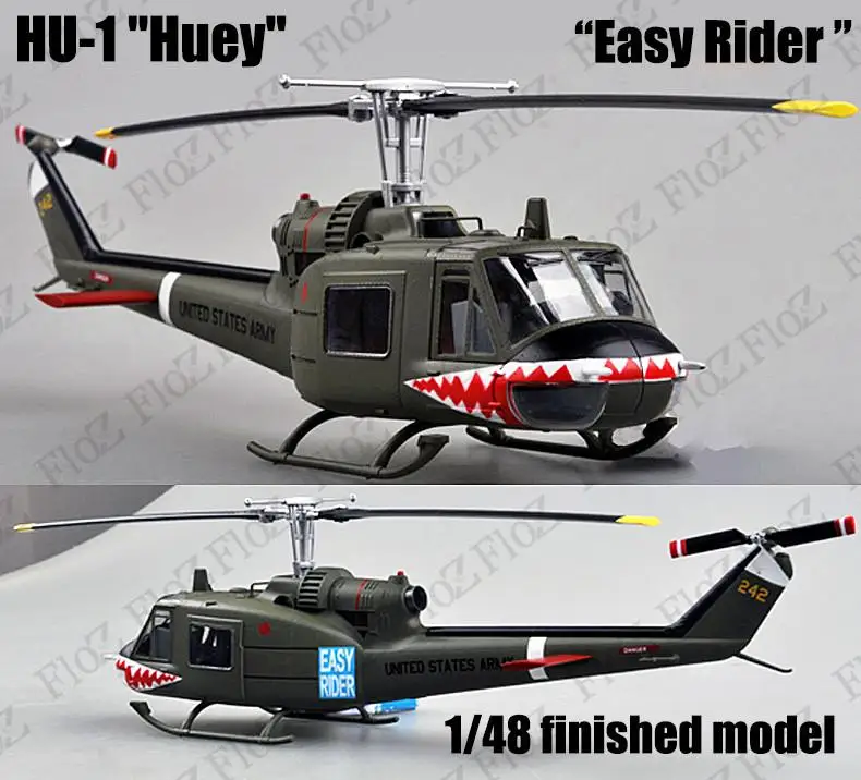 UH 1 Iroquois Huey легкий наездник в виде пасти акулы готовой 1/48 easy Model вертолет| |