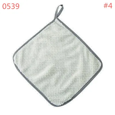 BLRISUP карамельный цвет маленький размер Впитывающее микроволокно кухонное полотенце блюдо ткань высокая-эффективная посуда домашнее полотенце для уборки - Цвет: 0539-2pcs-4
