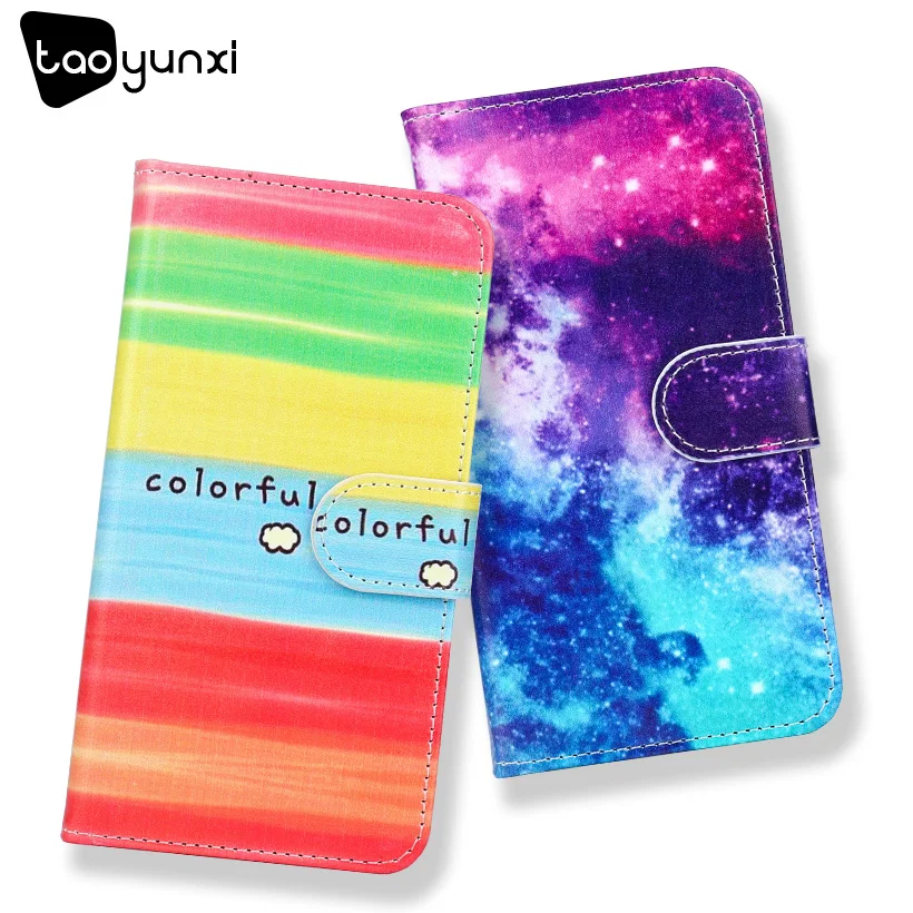 

TAOYUNXI DIY Painted PU Leather Cases For Asus Zenfone 4 Max Plus Silicon Inner Cover ZC550TL X015D 5.5inch Bag Magnetic Holster