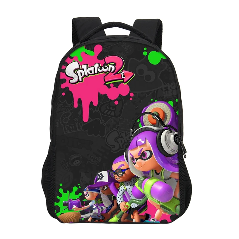VEEVANV женские рюкзаки модные 3D принт Splatoon 2 детские Mochila для девочек студентов