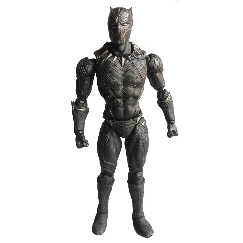 

Avengers Captain America Civil War Black Panther Figure SHF Limited Ver Marve Hero Toy With Box 7" 17cm