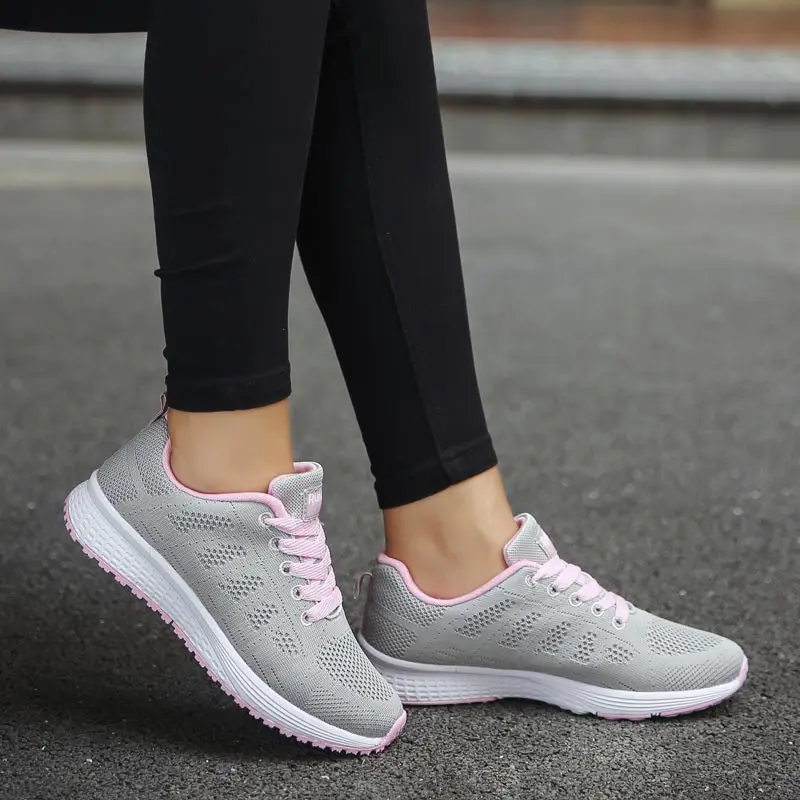 

Hundunsnake Summer Mesh Krasovki Women's Shoes Sports Women Sport Sneakers Women's Running Shoes Gray Tennis Scarpe Donna C-198