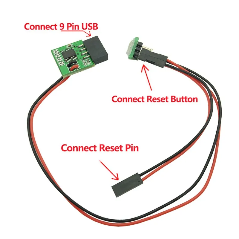 

BTBcoin Add On Cards USB Watchdog Reset Controller Watch Dog PC Stick Crash Blue Screen Automatically Restart for BTC Mining NEW