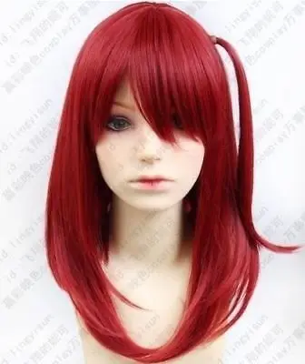 

Men Fashion Short Black Straight Hair Full Wig Cosplay free shipping