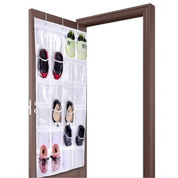 

24Pockets Clear Hanging Shoes Organizer Holder Storage Baseroom Living Room Storage Bag Shoe Rack Hanger Tidy Organizor