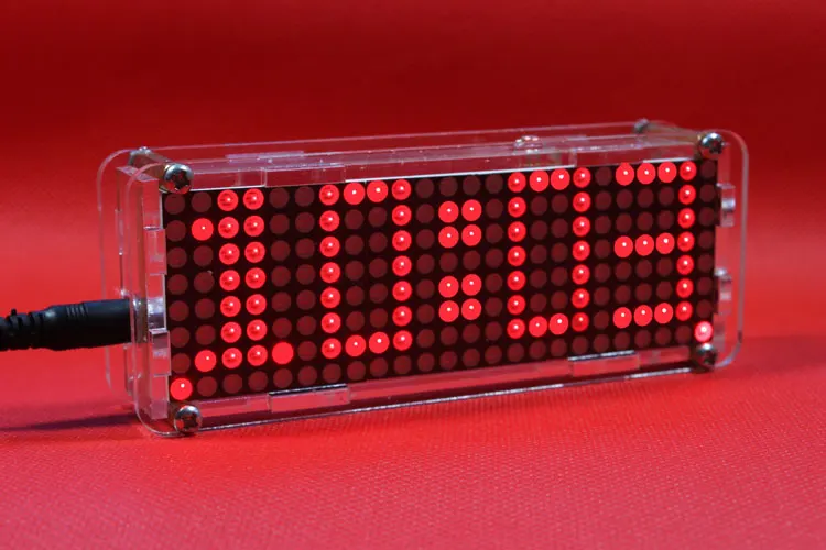 

Dot matrix LED electronic clock microcontroller LED digital clock personality clock desktop