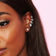 GODKI marvlous AAA кубический цирконий мастер часть геометрии-ювелирные изделия тренд серьги-Каффы