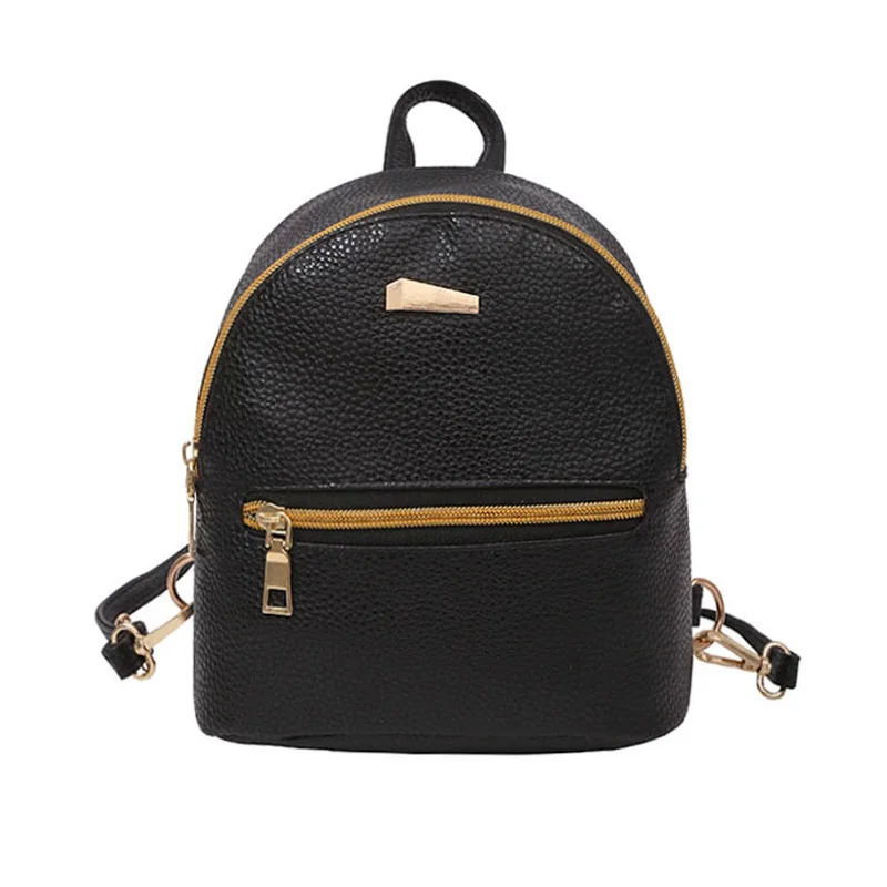 

Women Mini Backpack PU Leather College Shoulder Satchel School Rucksack Bag Fashion Backpacks for Teenage Girls Mochila Feminina