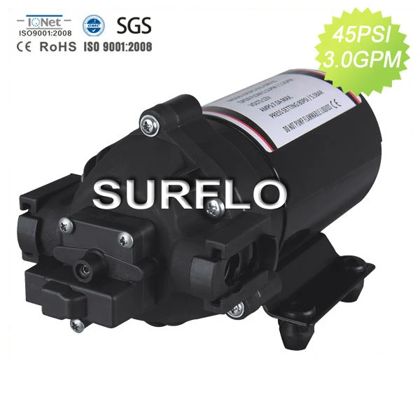 

SURFLO KDP-3580A heavy duty high pressure sprayer pump DC 12V 80psi 5.5L/min 80psi for Vehicle-mounted sprayer, electric sprayer
