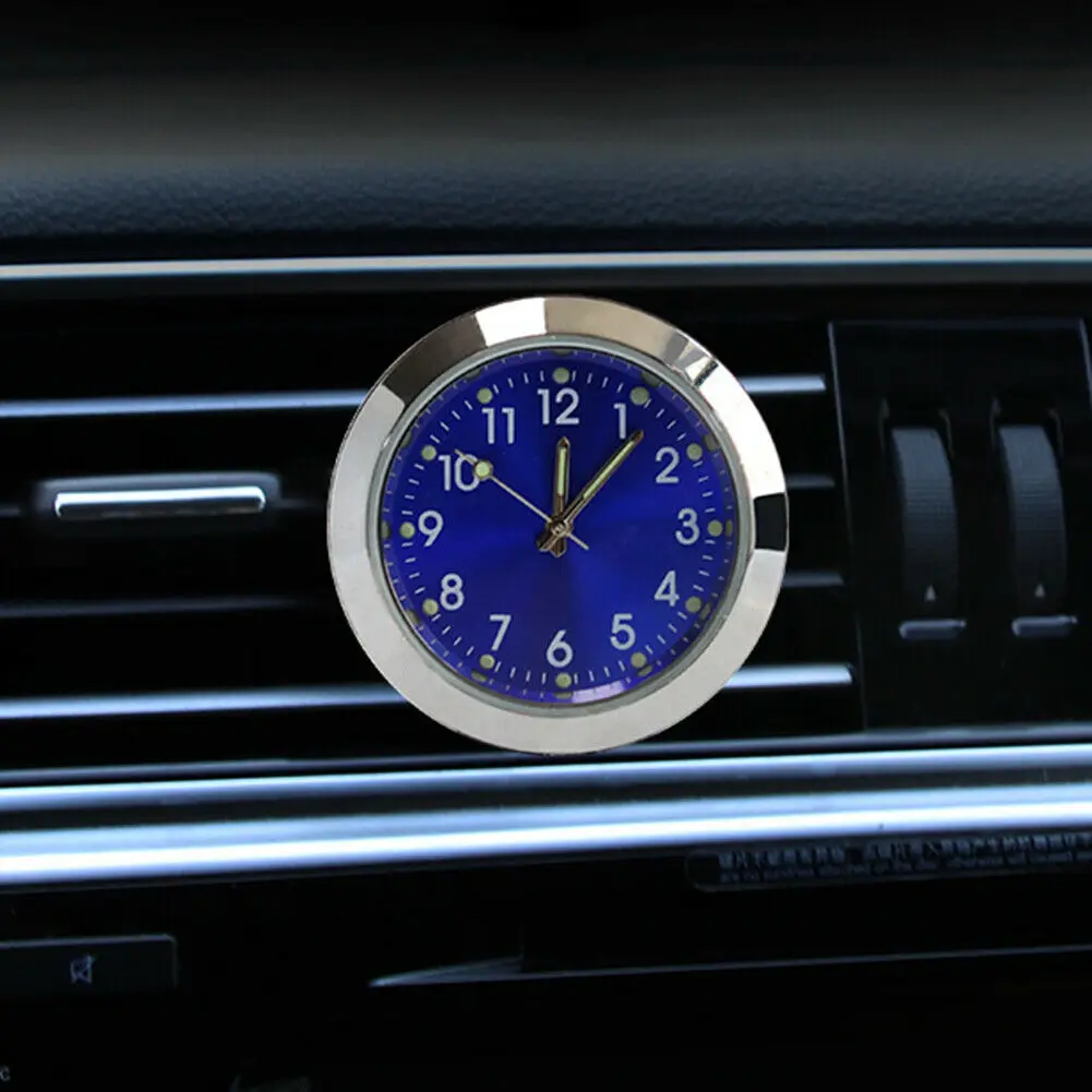 

Type Car Clock ABS Alloy 36x14 mm 1pc Accessories Small Analog Quartz Luminous Perfume Watch Clip Useful Portable