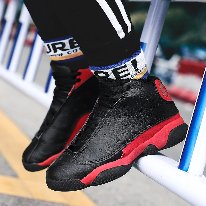 

Boys Men Basketball Shoes 2019 New Brand Kids Sneakers Outdoor Big Kids Non-slip Sports Shoes Footwear Trainers Basket Sport 31