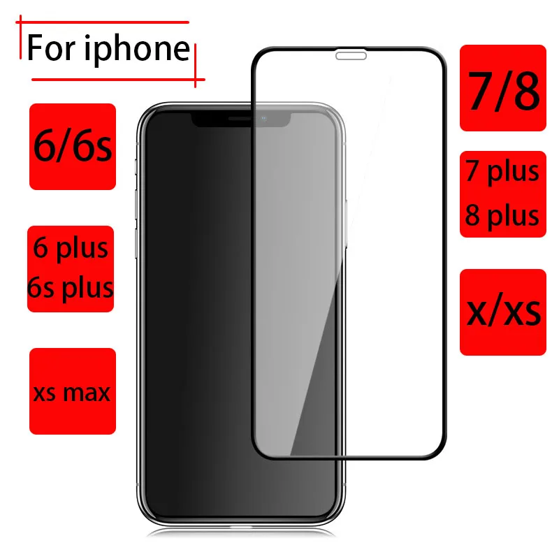 Защитное стекло для Iphone 6 7 8 6s plus 7puls 8plus 6plus6s закаленное Apple Iphonex xs max I Phone Iphon6 phone