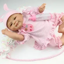 Мягкий силиконовый винил для новорожденных, для девочек куклы 45 см bebe игровой домик игрушки 18 дюймов реалистичные улыбающееся мини-кукла, подарок на день рождения Brinquedos
