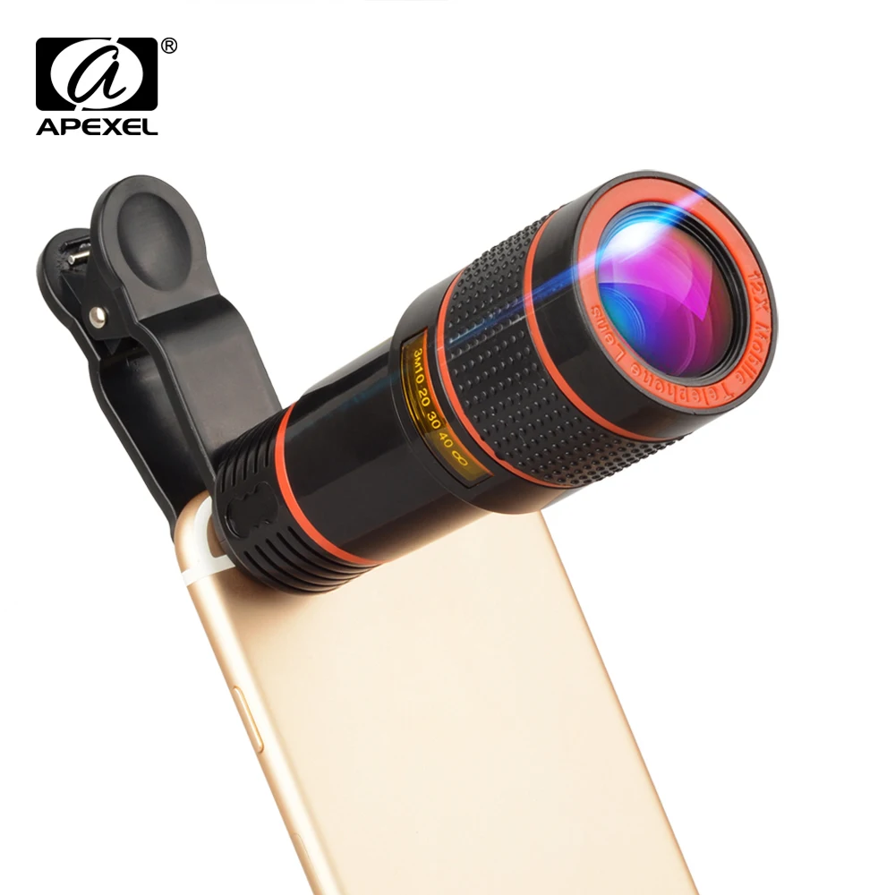 APEXEL 12X تلسكوب تليفوتوغرافي أحادي الهاتف عدسة ل فون X 7 8 الروبوت الهواتف الذكية كأس العالم سفر الصيد التخييم الرياضة APEXEL 12X تلسكوب تليفوتوغرافي أحادي الهاتف عدسة ل فون X 7 8 الروبوت الهواتف الذكية كأس العالم سفر الصيد التخييم الرياضة