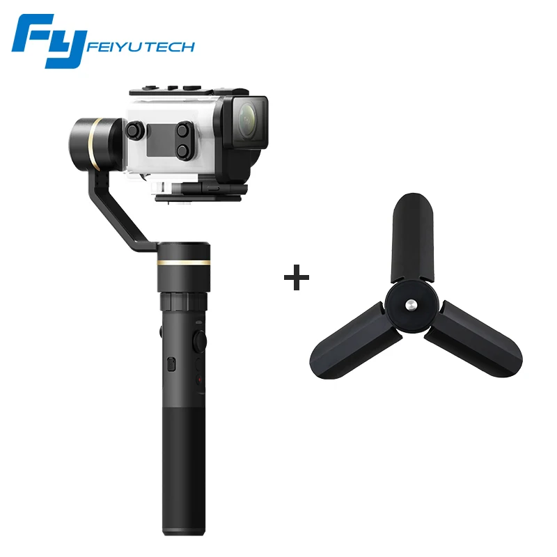 add tripod Feiyutech Feiyu FY G5GS Gimbal брызг ручной 3-осевой Бесщеточный Стабилизатор для sony AS50 AS50R sony X3000 X3000R 130 г-200 г - Цвет: add tripod
