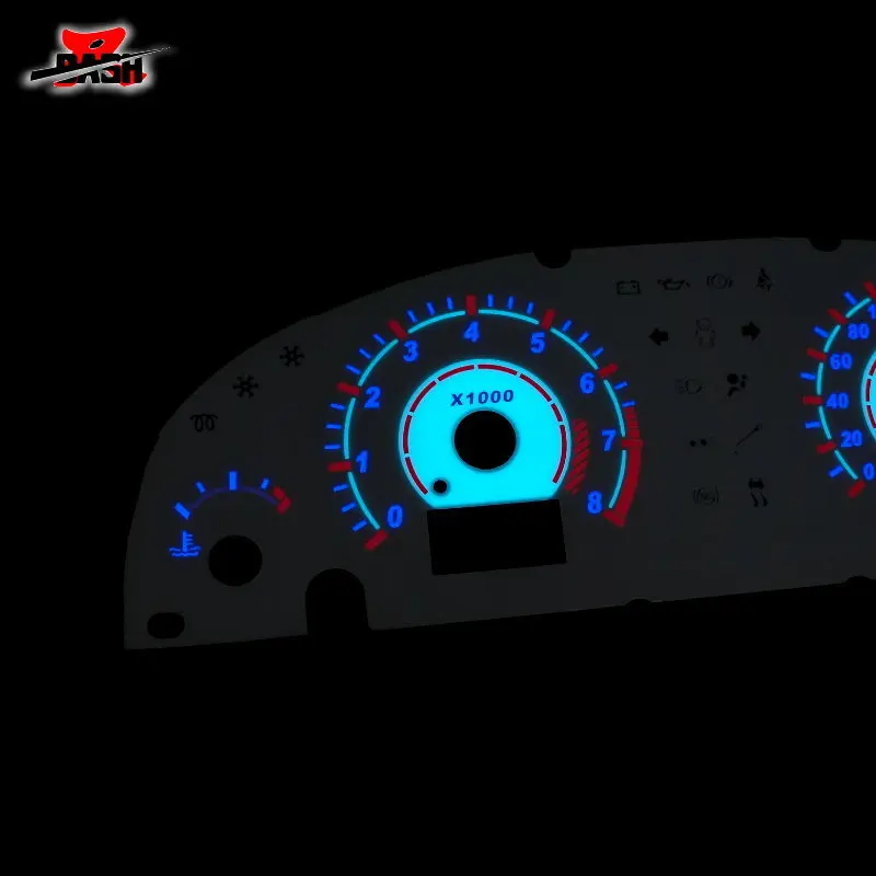 DASH EL свечение Калибр для Mondeo Mk3 Metrostar 2002 2003 обратное свечение белого лица синий зеленый Освещение 240 км 8000 об/мин