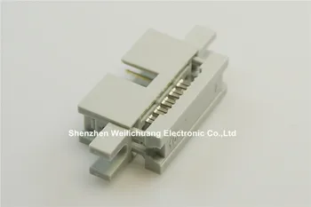 

5 Pcs 0.100" 2.54mm 10 Pin IDC Type Box header Male Headers 2 rows straight Through hole Flat cable connector with ears