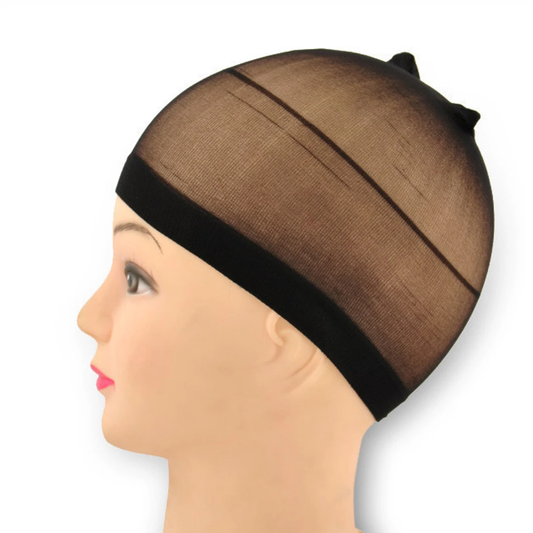 High-Elastic Cloth Hair Mesh Wig Cap Hair Wig Nets Liner Hairnet Wig Cap Stretchable Wig Net Cap Hair Styling Tools 2Pcs