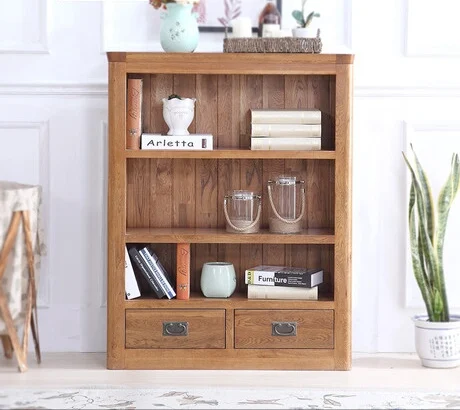 Bookcase Living Room Furniture Home Furniture Oak Solid Wood