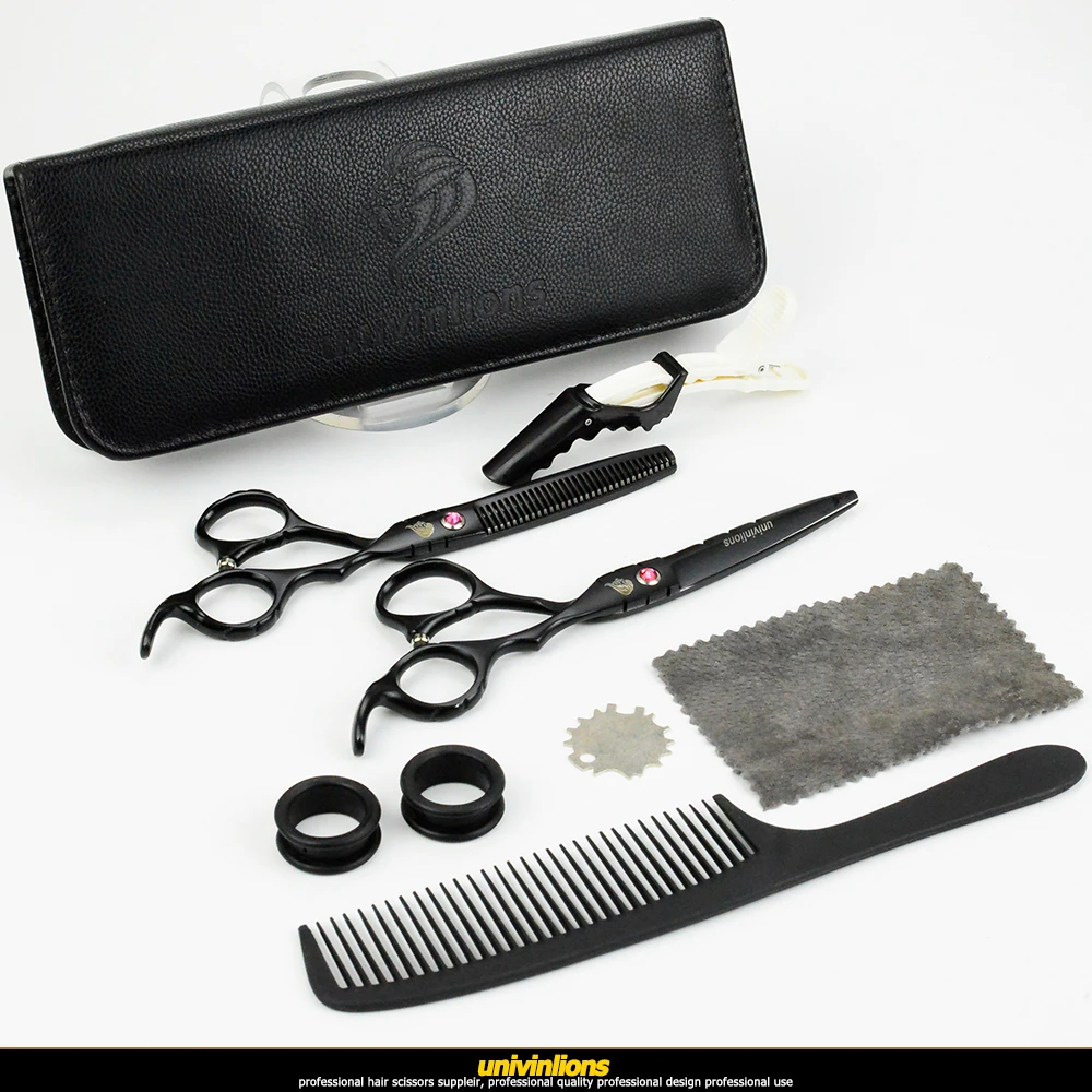 Tesoura de Cabelo Univinlions Japonês Barbeiro Tesoura Cabeleireiro Navalha Profissional Corte Cabelo Fino Tesouras 6 9 Univinlions 6