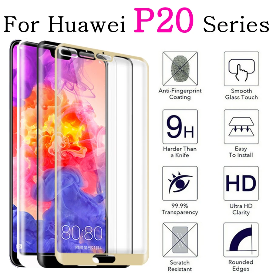 Защитное закаленное стекло для huawei p20 lite pro защита экрана p 20 light p20pro p20lite huwai