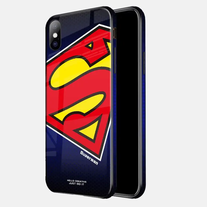 Чехол для очков для iphone XS MAX XR X 10 6plus Marvel Бэтмен Человек-паук Чехлы для iphone 6 S 6 S plus iphone 7 8 Plus цветной чехол