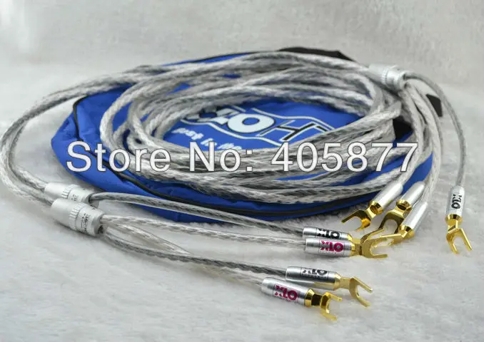 

Pair viborg audio HT6  Speaker Cable With SPade Plug Speaker Wire  2.5M