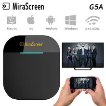 Mirascreen G5A AnyCast tv Stick 2,4G/5,8G WiFi Дисплей ТВ ключ Дисплей приемник Airplay отзеркаливание DLNA для смартфона планшета