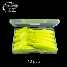 10pcs/Field 55mm Synthetic Fishing Lure Silicone Baits Set MT55 2.6g T Tail Comfortable Lure 2 Tone Coloration Wobblers Fishing Deal with Pesca