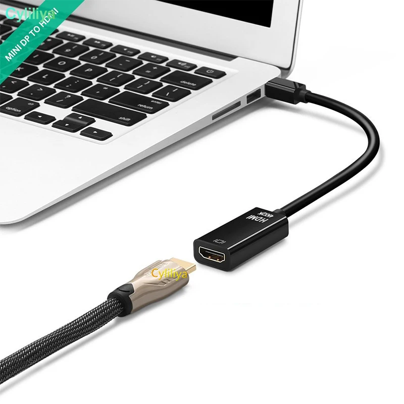 100 шт Mini Displayport DP к HDMI Женский Thunderbolt к hdmi-кабель, адаптер 4 K* 2 K DisplayPort кабель для MacBook, Surface Pro
